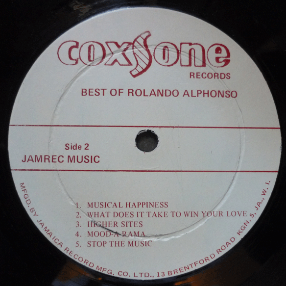 Roland Alphonso / Song of love ， Please stay(Studio 1)