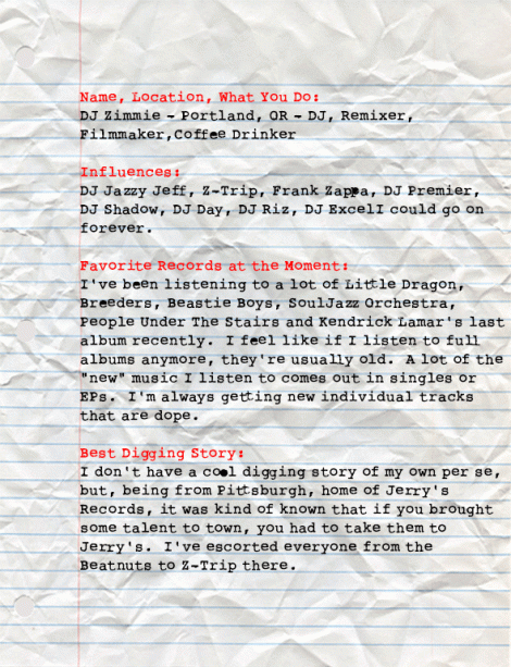 DJ Zimmie Big Ups Page 1